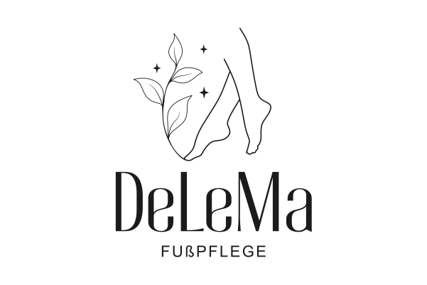 Логотип специалиста по уходу за стопами DeLeMa Fußpflege — дизайн ANV BRAND.